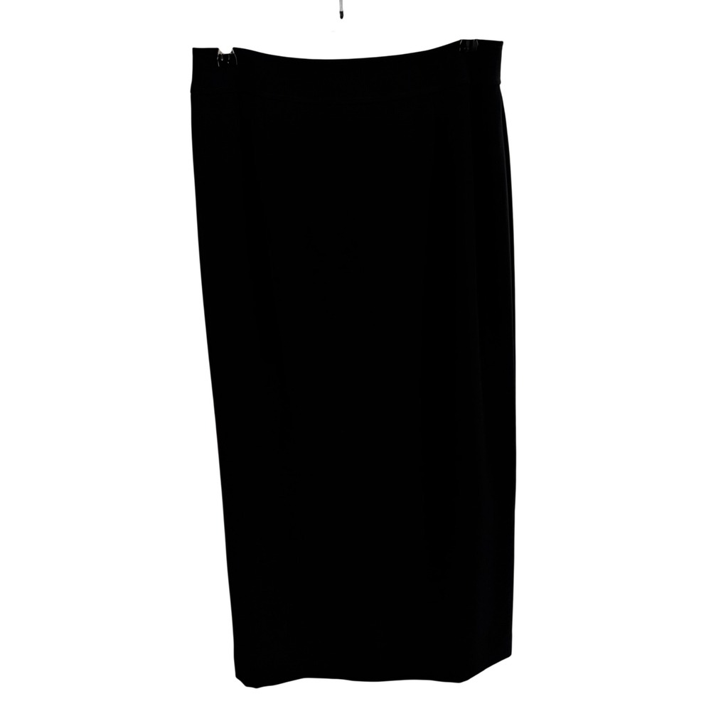 Talbots 90s Vintage Skirt 10 Minimalist Black Professional Classic Straight